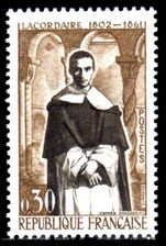 France 1961 Father Lacordane unmounted mint.