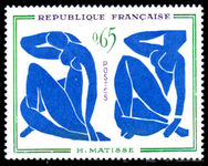 France 1961 65c Blue Nudes Matisse unmounted mint.