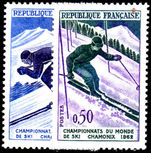 France 1962 Ski Championships unmounted mint.