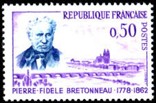 France 1962 Dr. Pierre-Fidele Bretonneau unmounted mint.