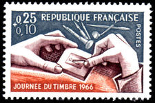 France 1966 Stamp Day unmounted mint.
