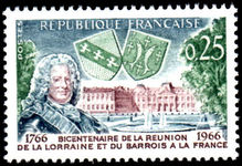 France 1966 Lorraine and Barrois unmounted mint.