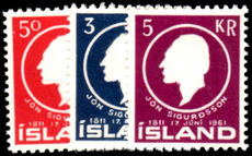 Iceland 1961 Jon Sigurdsson unmounted mint.