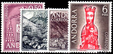 Spanish Andorra 1964 set of 4 values unmounted mint.