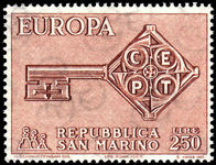 San Marino 1968 Europa unmounted mint.