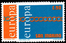 San Marino 1971 Europa unmounted mint.
