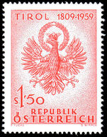 Austria 1959 Tyrolese Uprising unmounted mint.