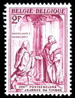 Belgium 1957 Stamp Day unmounted mint.
