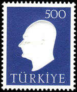 Turkey 1959 Ataturk embossed unmounted mint.