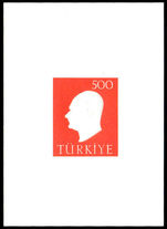Turkey 1959 Ataturk embossed souvenir sheet unmounted mint.