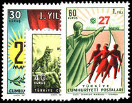 Turkey 1961 1st Anniv of 27 May Revolution unmounted mint.