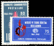 Turkey 1961 Centenary of Professional and Technical Schools unmounted mint.
