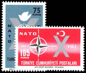 Turkey 1962 10th Anniv of Turkish Admission to N.A.T.O. unmounted mint.
