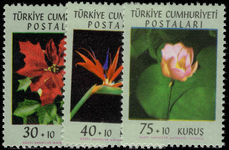 Turkey 1962 Flowers unmounted mint.