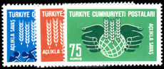 Turkey 1963 Freedom from Hunger unmounted mint.