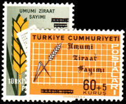 Turkey 1963 Agricultural Census unmounted mint.