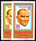 Turkey 1963 25th Death Anniv of Kemal Ataturk unmounted mint.