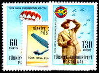 Turkey 1965 40th Anniv of Turkish Civil Aviation League unmounted mint.