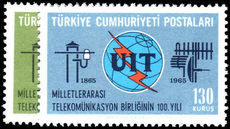 Turkey 1965 I.T.U. Centenary unmounted mint.