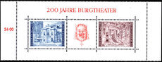 Austria 1976 Burgtheatre souvenir sheet unmounted mint.
