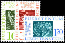 Liechtenstein 1965 Ferdinand Nigg unmounted mint.
