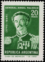 Argentina 1969 General Angel Pacheco unmounted mint.