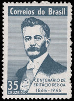 Brazil 1965 Epitacio Pessoa unmounted mint.