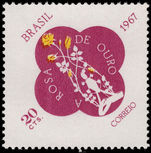 Brazil 1967 Golden Rose offering unmounted mint.