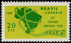 Brazil 1968 Telex unmounted mint.