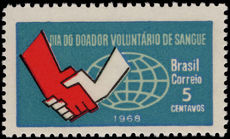 Brazil 1968 Blood Donors Day unmounted mint.