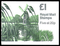 1989 £1 booklet Mills 1 (matt)