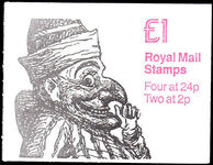 1991 £1 booklet Punch 1