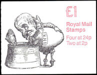 1992 £1 booklet Punch 2