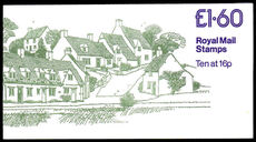 1983 £1.60 booklet Cotswolds right