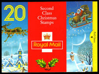 1992 Christmas second class booklet