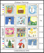 Guernsey 1991 Christmas sheetlet unmounted mint.