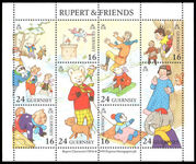 Guernsey 1993 Rupert the bear souvenir sheet unmounted mint.