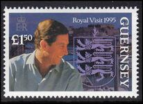 Guernsey 1995 Royal Visit unmounted mint.
