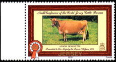 Jersey 1979 Jersey Cattle 25p GOLD PRINTING DOUBLE unmounted mint.