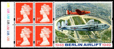 1999 Berlin Airlift unfolded cylinder booklet pane unmounted mint.