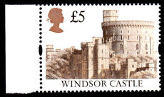 1992 £5 Harrison Castle PVAD gum unmounted mint.
