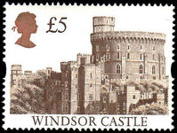 1996 £5 Harrison Castle re-etched PVA gum unmounted mint.