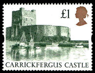 1994 Harrison £1 re-etched castle PVAD gum unmounted mint.