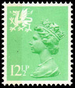 Wales 1971-93 12½p light emerald perf 15x14 Litho Questa