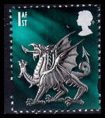 Wales 1999-2002 (1st) Gravure Pictorial unmounted mint. 