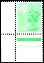 Scotland 1971-93 12½p light emerald varnish coating unmounted mint.