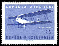 Austria 1961 Luposta airplane unmounted mint.