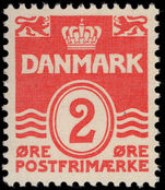 Denmark 1933-2004 2ø scarlet unmounted mint.