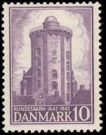 Denmark 1942 Tercentenary of the Round Tower unmounted mint.
