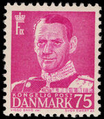 Denmark 1948-55 75ø bright purple unmounted mint.